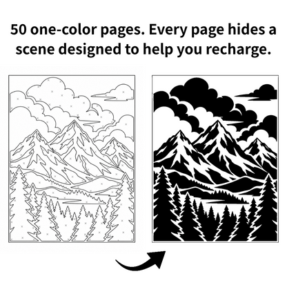 MONOCHROME COLORING BOOK