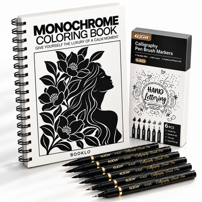 MONOCHROME COLORING BOOK
